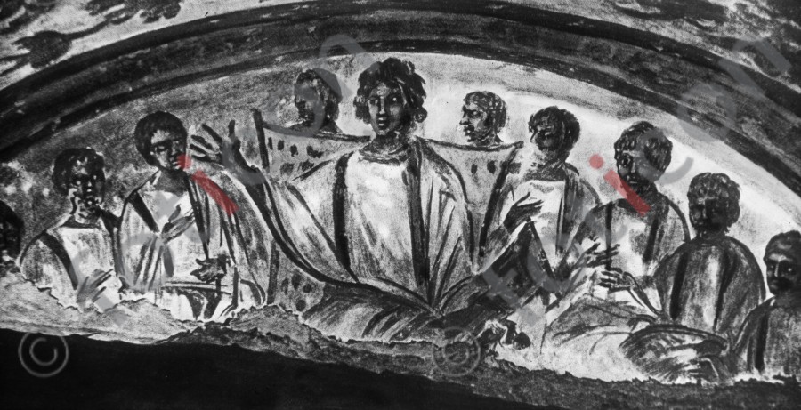 Christus mit dem Apostelkollegium | Christ with the apostles' council (simon-107-070-sw.jpg)